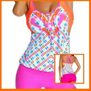 *Plus Size* 🏄‍♀️🤽‍♀️🚣‍♀️ Pink & Orange swimsuit